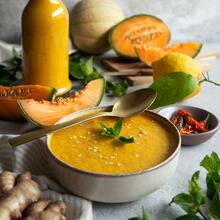 Pikante Melonensuppe