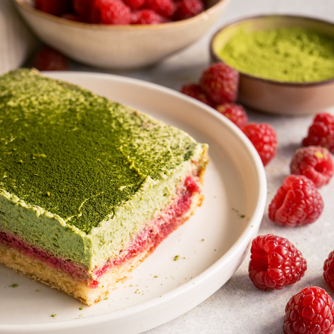 Matcha-Himbeer-Tiramisù